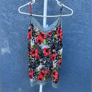 Floral Animal Print Cami